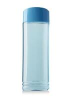 Blau Shampoo Flasche isoliert foto