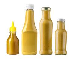 ein Gelb Senf Flaschen foto