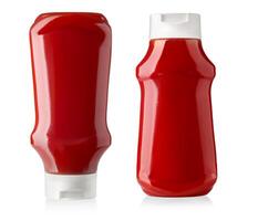 Flasche von Ketchup isoliert foto