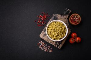 köstlich digitali Pasta von Durum Weizen mit Salz- und Gewürze foto