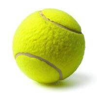 ai generiert ein Tennis Ball isoliert auf ein transparent Hintergrund foto