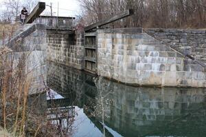 Landschaft entlang das co Kanal im williamsport Maryland. foto