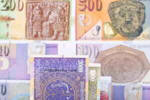 mazedonisch Geld ein Geschäft Hintergrund foto