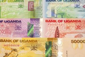 ugandan Geld ein Geschäft Hintergrund foto