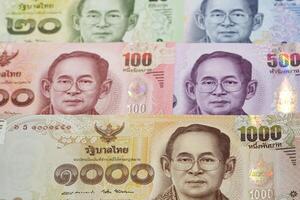 thailändisch baht ein Geschäft Hintergrund foto