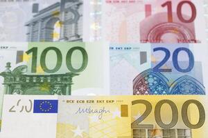europäisch Geld ein Geschäft Hintergrund foto