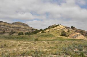 tolle Landschaft von Theodor Roosevelt National Park Süd Einheit foto