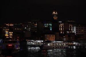 Galata Turm im Istanbul Truthahn unter Wiederherstellung niht Aussicht foto