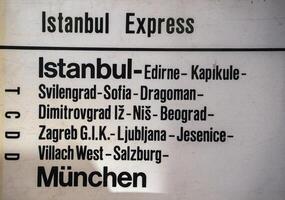 Istanbul Orient ausdrücken Sirkeci Bahnhof foto