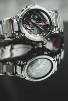 Bangkok, Thailand - - Januar 25, 2024 G-Schock Uhr Modell- mtg-b1000d-1adr. das mt-g Serie Verwendet ein weich, mittelgroße zusammengesetzt Band. foto