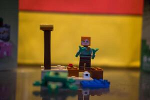 Bangkok, Thailand - - Januar 13, 2024 Minifigur Zeichen von das Spiel Minecraft von Lego Spielzeug foto