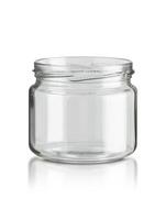 Glas Krug Küche Utensil isoliert auf Weiß foto