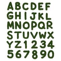grünes Alphabet a bis z