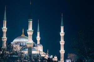 Ramadan oder islamisch Konzept Foto. Sultanahmet camii oder Blau Moschee Aussicht foto