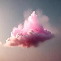 ai generiert Rosa Wolken und Himmel foto