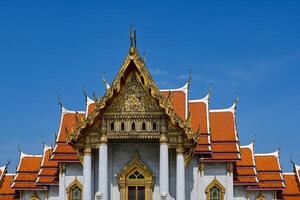 Marmor Tempel wat Benchamabophit Bangkok, Thailand foto