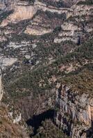 Zinnen im Anisclo-Tal, Ordesa-Nationalpark, Pyrenäen, Huesca, Aragon, Spanien foto