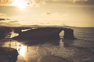 playa de las Kathedralen - - schön Strand im das Norden von Spanien. foto