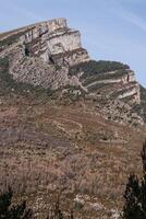 Zinnen im Anisclo-Tal, Ordesa-Nationalpark, Pyrenäen, Huesca, Aragon, Spanien foto