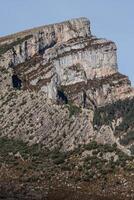 Zinnen im Anisclo-Tal, Ordesa-Nationalpark, Pyrenäen, Huesca, Aragon, Spanien foto