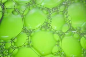 Grün Seife Blasen, Grün abstrakt Hintergrund foto