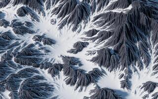 Schnee Berge Landform Hintergrund, 3d Wiedergabe. foto