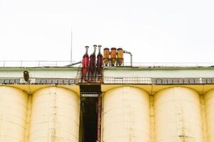 Gebäude zum Speicherung und Trocknen Korn foto