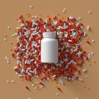 Tabletten und Kapseln von Medikamente foto