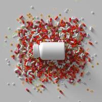 Tabletten und Kapseln von Medikamente foto