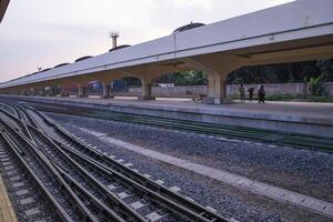 29 Dezember 2023 dhaka, Bangladesch. Kamlapur Eisenbahn Bahnhof foto