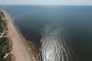 oben Aussicht von das Meer von Azov foto