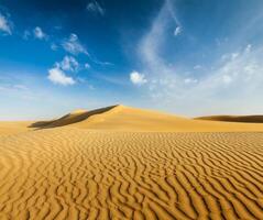 Dünen der Wüste, Rajasthan, Indien foto
