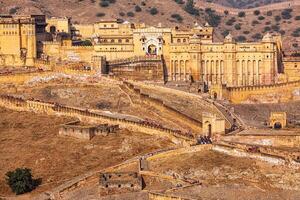 amer Bernstein Fort, Rajasthan, Indien foto