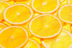 bunte Orangenfruchtscheiben foto
