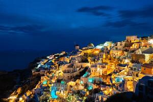 berühmt griechisch Tourist Ziel oia, Griechenland foto