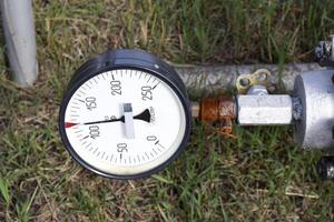 das Manometer ist das Gerät zum Messung von Druck. manomet foto