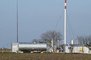 Trennung Bahnhof zum Öl und Gas Behandlung. Öl und Gas Ausrüstung. foto