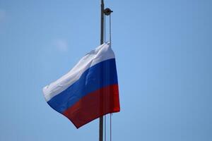 das flattern Flagge von Russland. foto