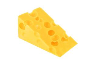 Käse isoliert auf Weiß Hintergrund. foto
