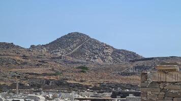 Delos Insel, ein Juwel im das ägäisch Meer, hält Reich mythologisch und archäologisch Bedeutung foto
