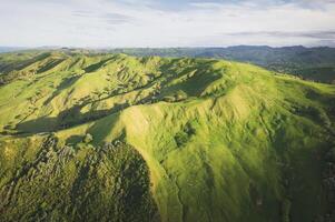 Morgen Aussicht von te mata Gipfel, Hawkes Bucht, Neu Neuseeland foto