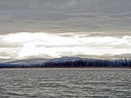 See im Wolken im abisko National Park, Schweden foto