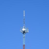 Mast Turm Relais Internet Signale und Telefon Signale foto