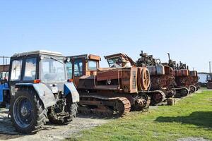 Traktor. landwirtschaftlich Maschinen. foto