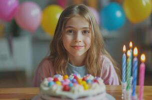 ai generiert Geburtstag Parteien zum Kinder im ga foto