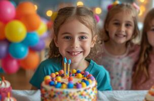 ai generiert Geburtstag Parteien zum Kinder im ga foto