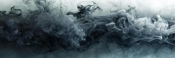 ai generiert abstrakt Hintergrund gemacht von grau Rauch foto
