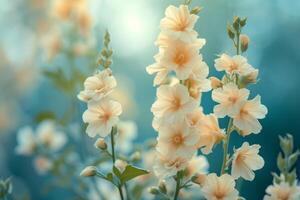 ai generiert Sommer- Zeit Schönheit Blumen foto