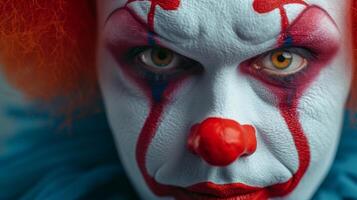 ai generiert schön Fotografie zum Clown Werbung. foto