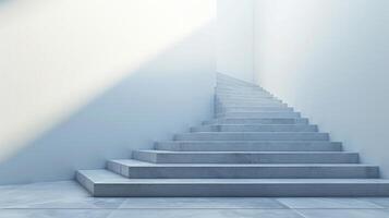 ai generiert ein abstrakt Treppe führen nach oben, symbolisieren persönlich und akademisch Wachstum foto
